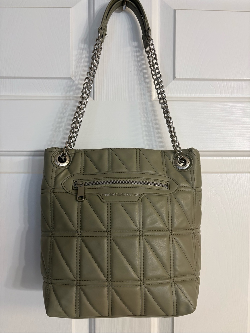 French Connection Layla Box Quilt Bucket Bag